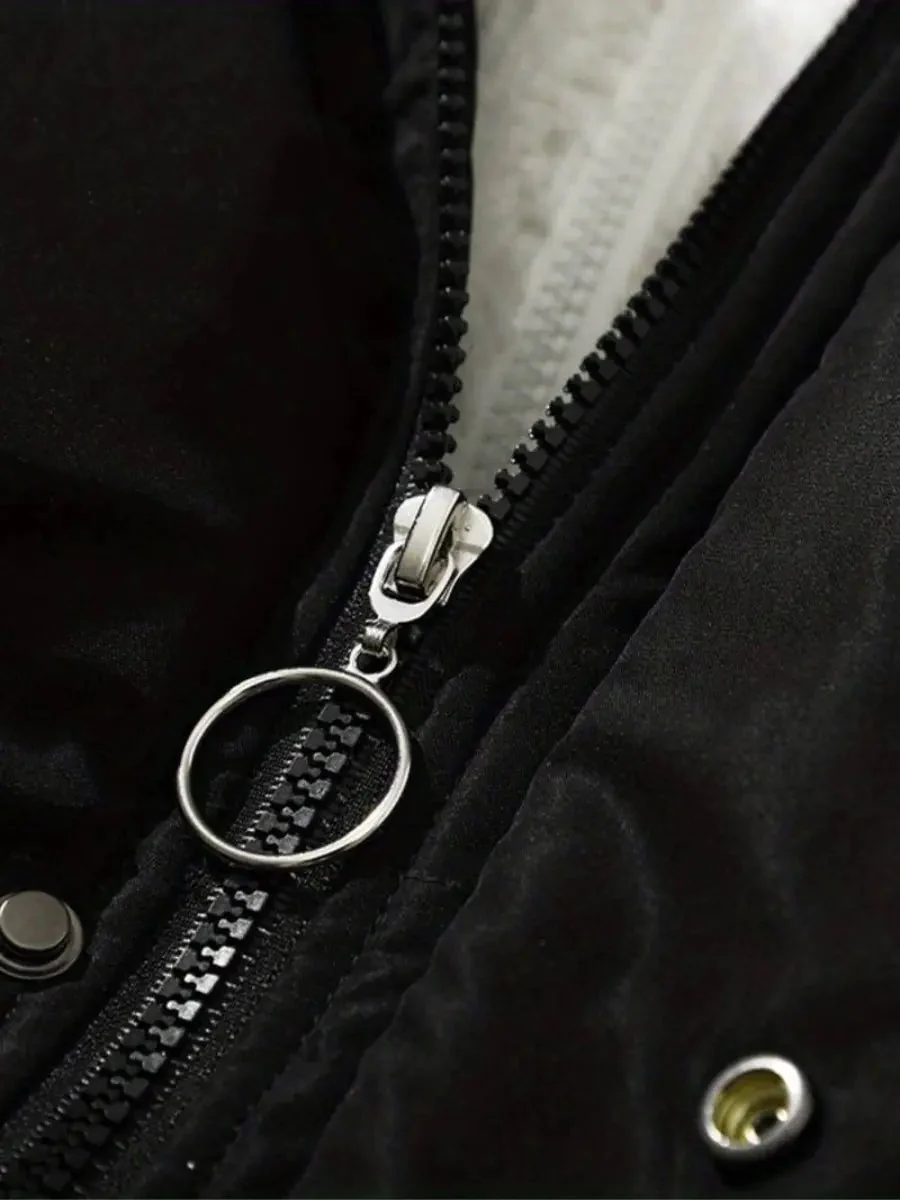Warme Damen Winterjacke mit Reißverschluss | Mit Kapuze - Image 3
