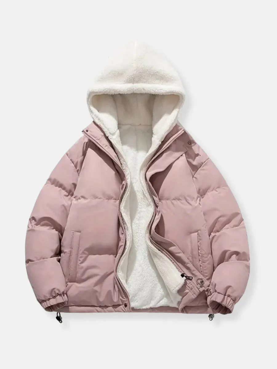 Warme Damen Winterjacke mit Reißverschluss | Mit Kapuze - Image 6