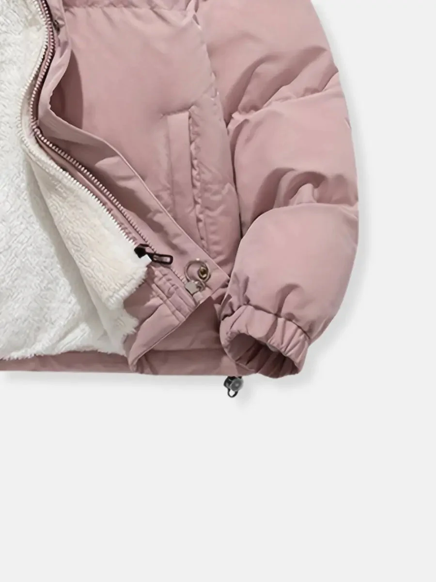 Warme Damen Winterjacke mit Reißverschluss | Mit Kapuze - Image 9
