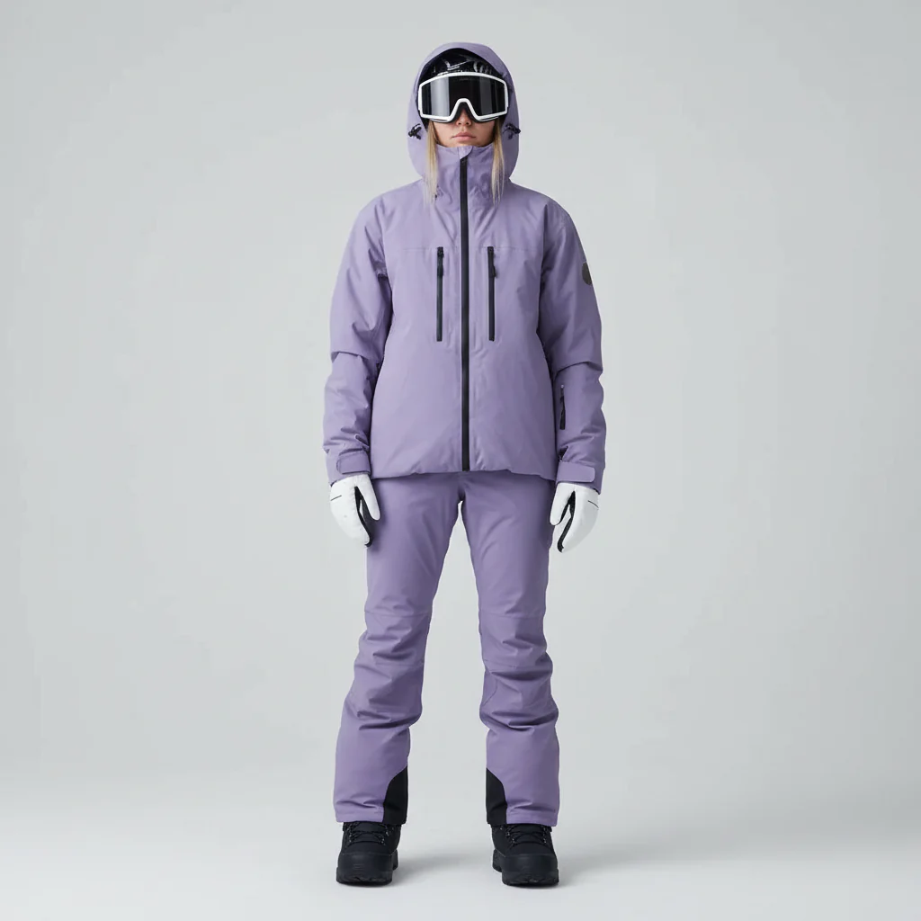 Zweiteiliges Skipak | gepolsterte Jacke und Hose mit klarer Form - Image 4